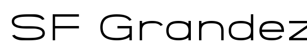 SF Grandezza font preview